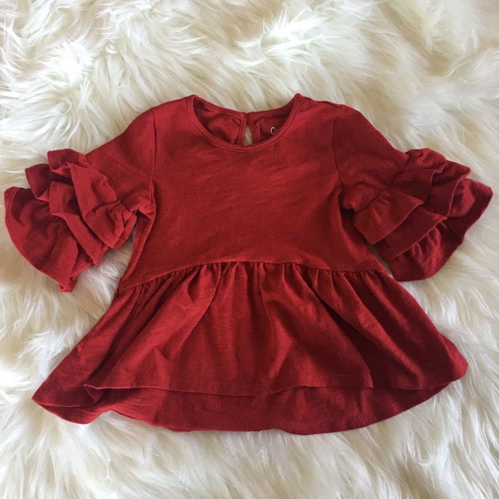 Cat & Jack 3/4 ruffle sleeve